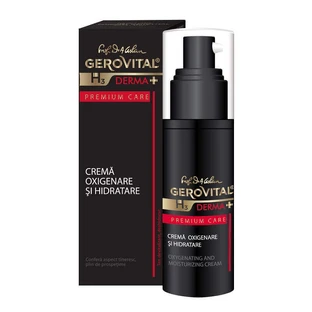 Крем оксигенуючий та зволожуючий Gerovital H3 Derma+ Premium Care, 30 мл, Farmec