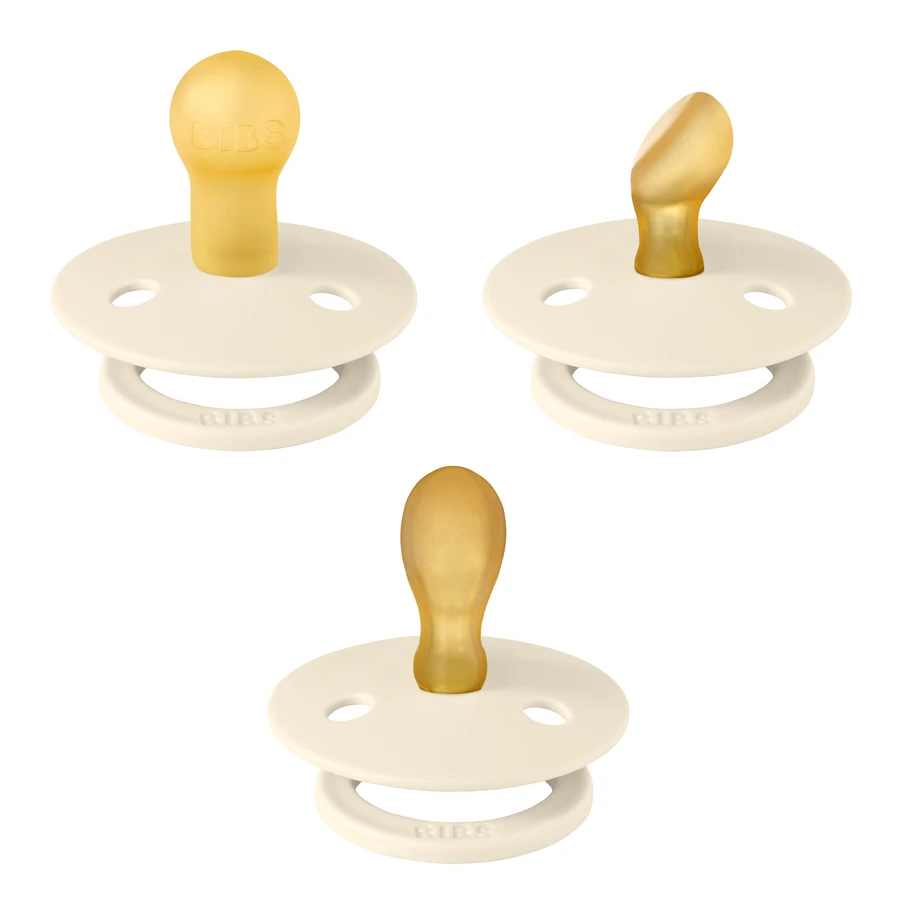 Набір сосок Try-It Collection Colour, пустушки, гумові, розмір 1, 0-6 місяців, колір слонової кістки, 3 штуки: ціни та характеристики