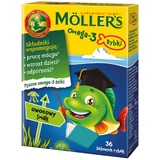 Омега-3 Mollers Omega-3 Fish желейні рибки з фруктовим смаком, 36 шт.