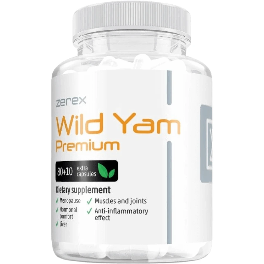 Zerex Wild Yam Premium ( Discorea Hunata) - для здорового менструального циклу 90 м'яких гелів: ціни та характеристики