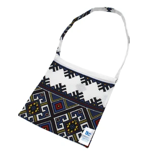 Хлопковый поднос Carol, 22 x 22 см, белый/голубой, Baltic Bebe