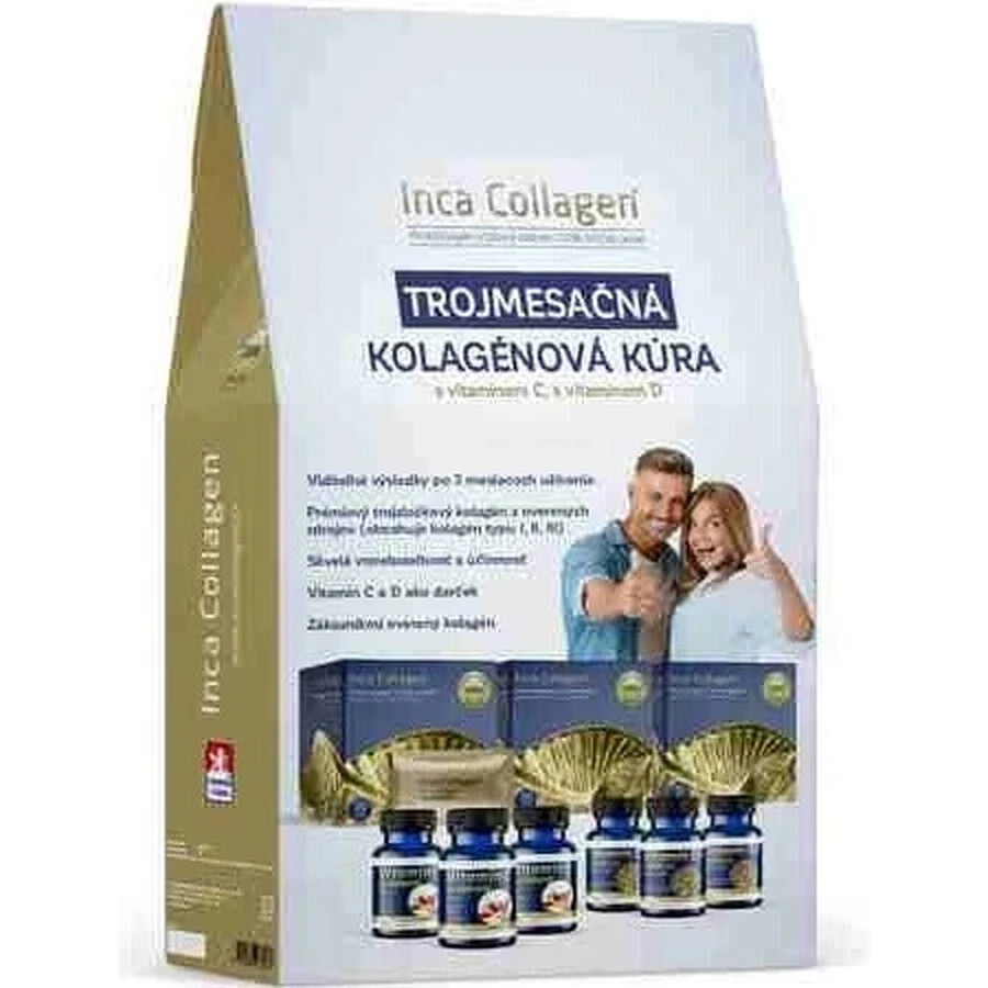 Inca Collagen Triple collagen treatment+vit.C&D 1×1 set, пищевая добавка: цены и характеристики