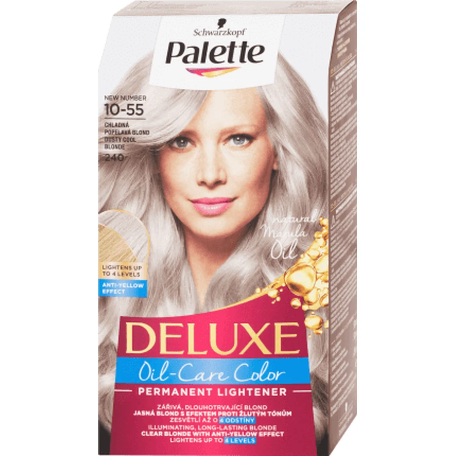 Фарба для волосся Palette Deluxe Oil-Care Color 240/10-55, холодний блонд: ціни та характеристики