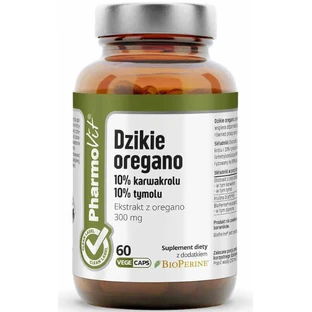 Дикая душица 10% карвакрол 10% тимол 60 капсул Pharmovit Clean Label