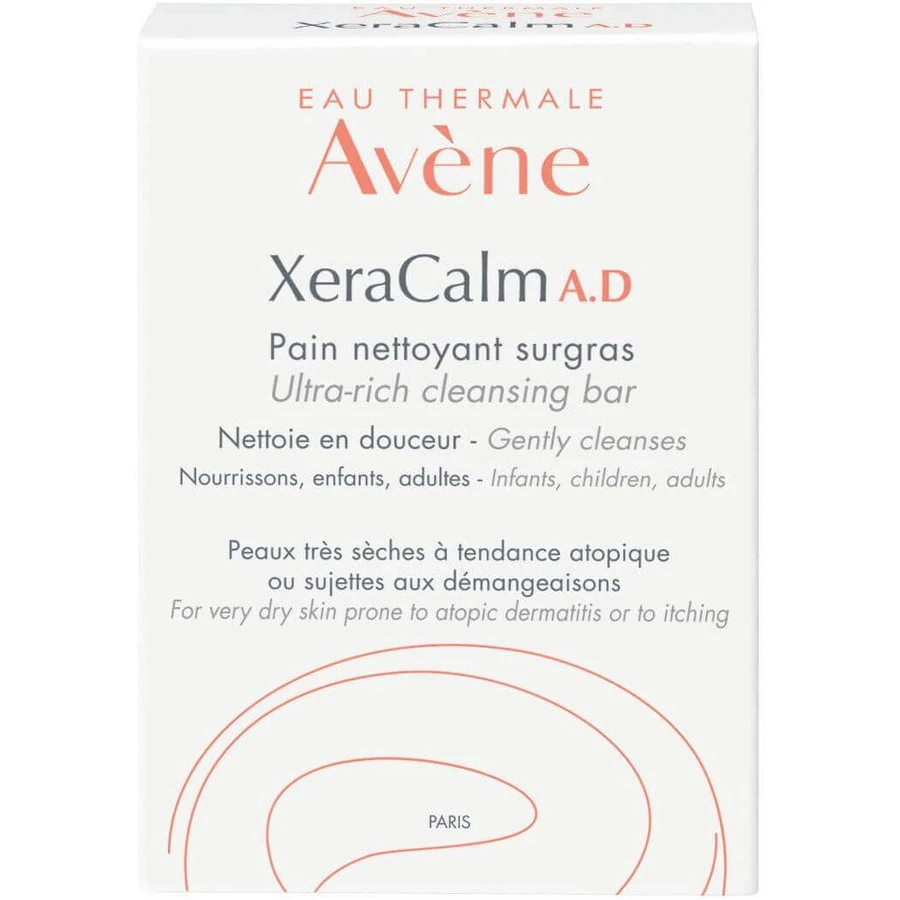 Кубик для вмивання Avène XERACALM A.D PAIN NETTOYANT SURGRAS, ультраживильний 100 г: ціни та характеристики