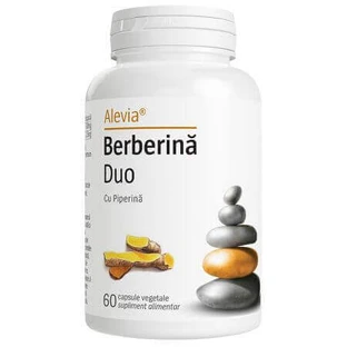 Берберин Дует Alevia Berberine Duo with Piperine, 60 рослинних капсул