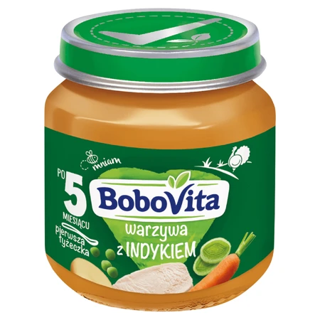 BoboVita Обед, овощи с индейкой, после 5 месяцев, 125 г: цены и характеристики