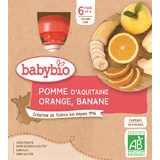 Babybio doypack яблоко, апельсин, банан 4 x 90 г