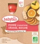 Babybio doypack яблоко, апельсин, банан 4 x 90 г