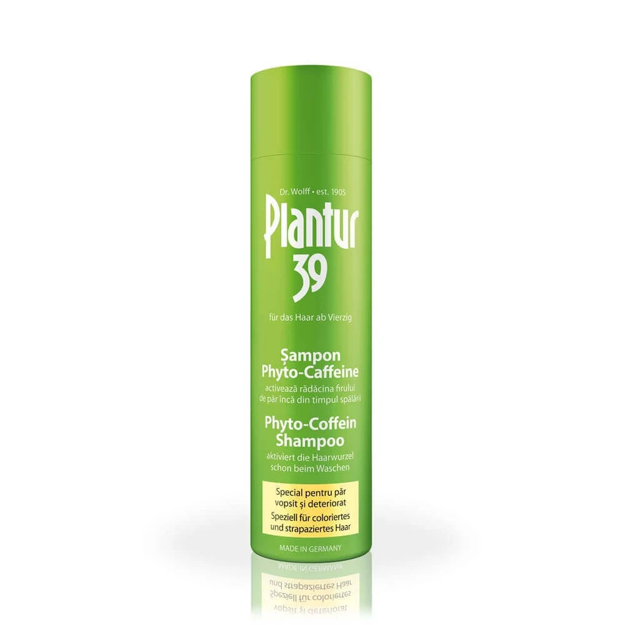 Шампунь для фарбованого та пошкодженого волосся Plantur 39 Phyto-Caffeine, 250 мл, Dr Kurt Wolff: ціни та характеристики