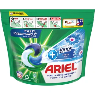 Ariel All-in-1 Pods Fresh Air жидкое моющее средство 36 капсул