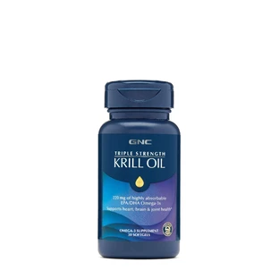 Gnc Потрійна сила олії криля, олія криля, 30 капс.