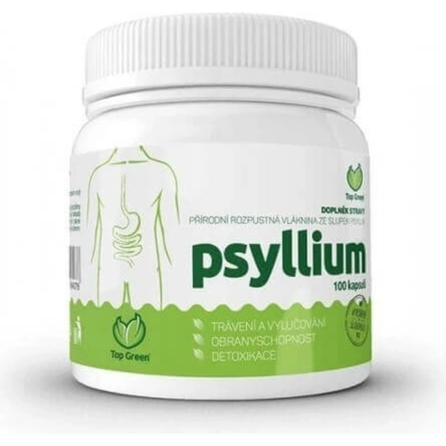 Top Green Psyllium 1×100 cps, пищевая добавка: цены и характеристики