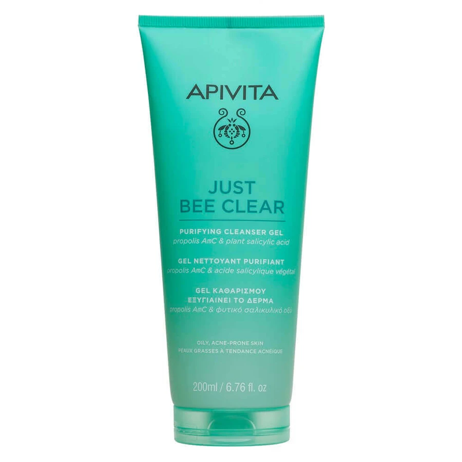 Очищающий гель для жирной и склонной к акне кожи Just Bee Clear, 200 мл, Apivita: цены и характеристики