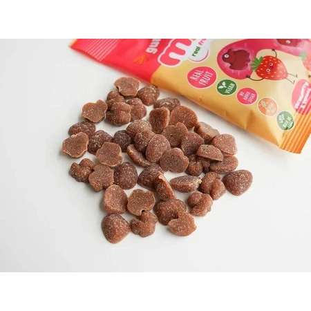 Mixit Gummy Mixies - Полуниця та банан, натуральна льодяникова цукерка 35 г: ціни та характеристики