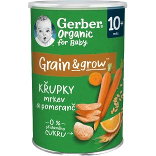 Gerber Органические морковно-апельсиновые чипсы 35 г