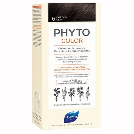 Phyto Color, восковой краситель, 5 светло-каштановый, 50 мл: цены и характеристики
