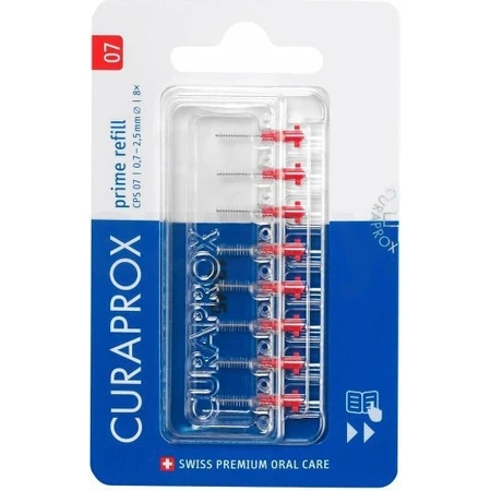 CURAPROX CPS 07 prime refill red 1×8 шт, міжзубні щітки без тримача: ціни та характеристики