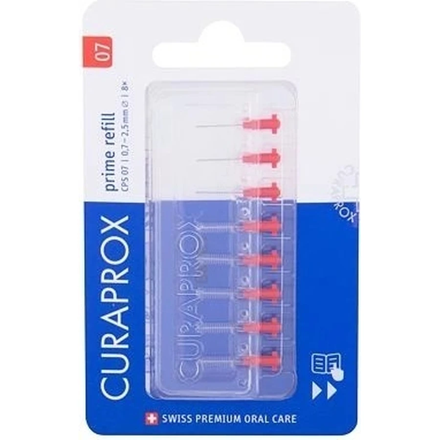 CURAPROX CPS 07 prime refill red 1×8 шт, міжзубні щітки без тримача: ціни та характеристики