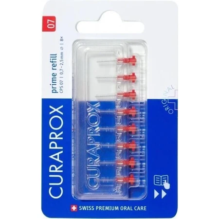 CURAPROX CPS 07 prime refill red 1×8 шт, міжзубні щітки без тримача: ціни та характеристики
