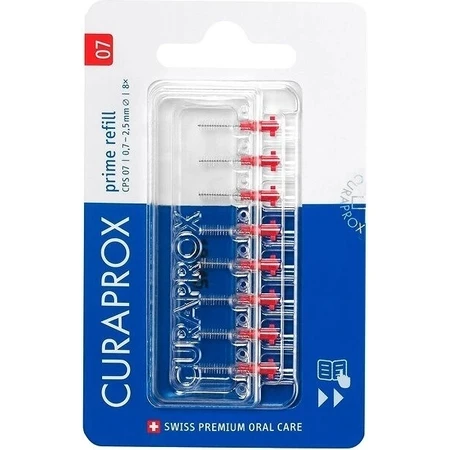 CURAPROX CPS 07 prime refill red 1×8 шт, міжзубні щітки без тримача: ціни та характеристики