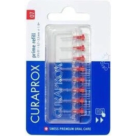 CURAPROX CPS 07 prime refill red 1×8 шт, міжзубні щітки без тримача: ціни та характеристики