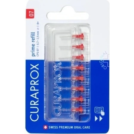 CURAPROX CPS 07 prime refill red 1×8 шт, міжзубні щітки без тримача: ціни та характеристики