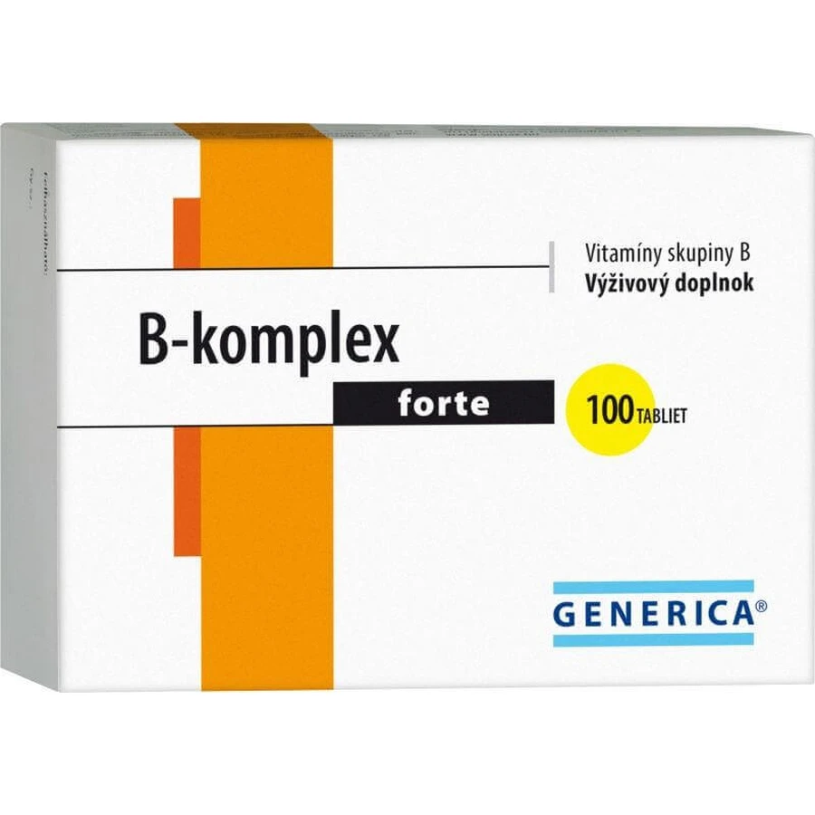 Generica B-complex forte 100 таблеток: цены и характеристики