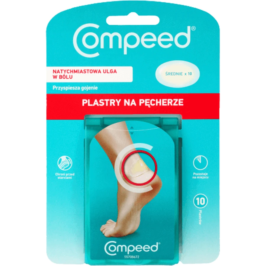 Compeed Пластыри для мозолей средние 10 шт: цены и характеристики