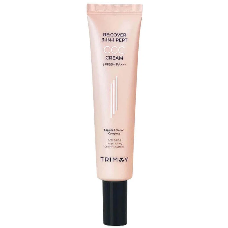 СCC крем для лица Trimay Re: Соver 3-in-1 Pept CCC Cream Light PA+++, SPF50+, многофункциональный, 30 мл: цены и характеристики