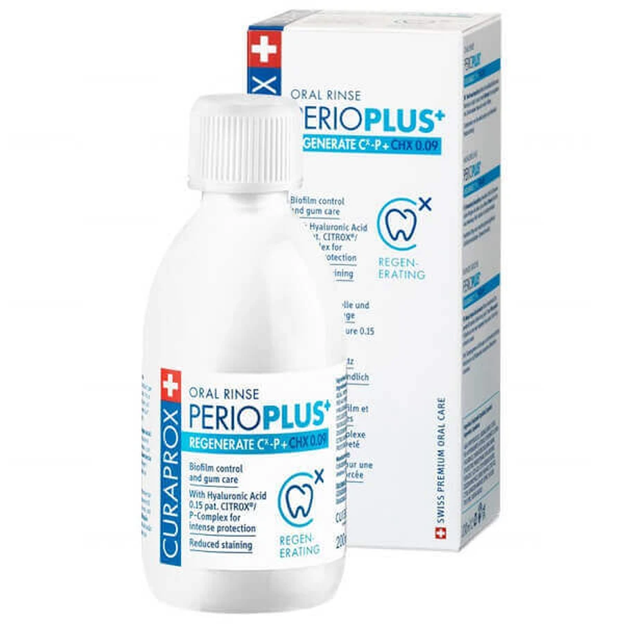 Ополіскувач для порожнини рота Curaprox Perio Plus + Regenerate Citrox Chx 0,09%, 200 мл: ціни та характеристики