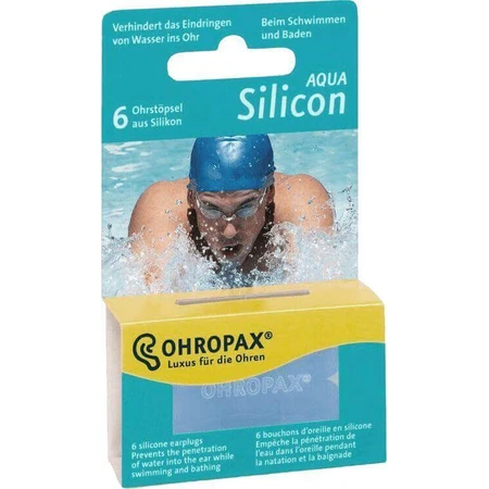 Силіконові вушні вкладиші Ohropax Silicon Aqua в коробці 6 шт.: ціни та характеристики