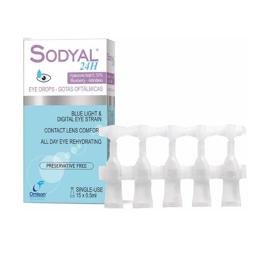 Розчин очний SODYAL 24H, 15 х 0,5 мл, Omisan Farmaceutici: ціни та характеристики