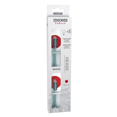 Змінна насадка IONICKISS Original MEDIUM середньої жорсткості, синя 1×2 шт, насадка для зубної щітки: ціни та характеристики