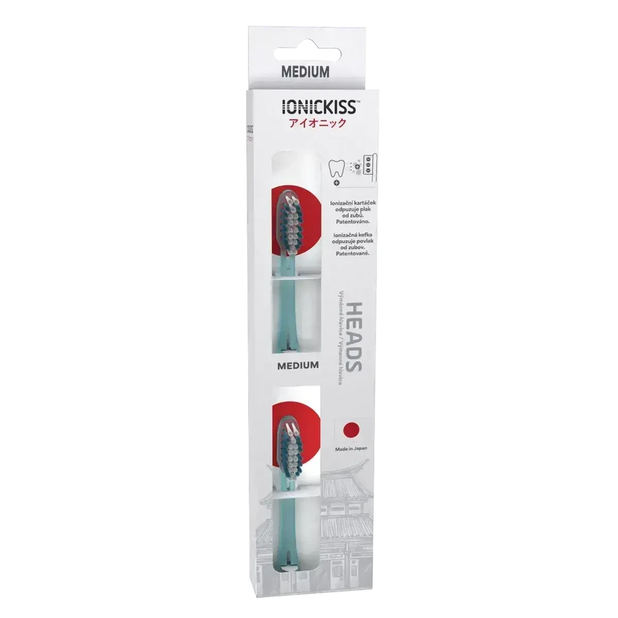 Змінна насадка IONICKISS Original MEDIUM середньої жорсткості, синя 1×2 шт, насадка для зубної щітки: ціни та характеристики