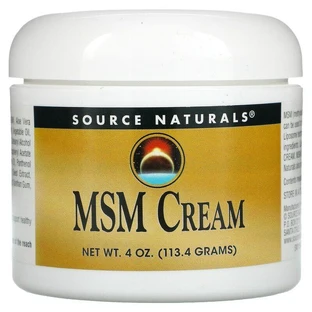 Крем с липосомами МСМ, MSM Cream, Source Naturals, 113,4 г