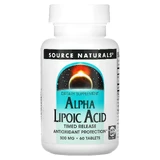 Альфа-липоевая кислота, Alpha Lipoic Acid, Source Naturals, замедленного высвобождения, 300 мг, 60 таблеток