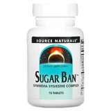 Засіб для зниження цукру в крові, Sugar Ban, Source Naturals, 75 таблеток