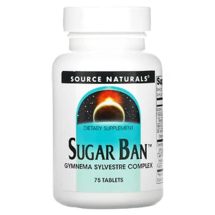 Засіб для зниження цукру в крові, Sugar Ban, Source Naturals, 75 таблеток