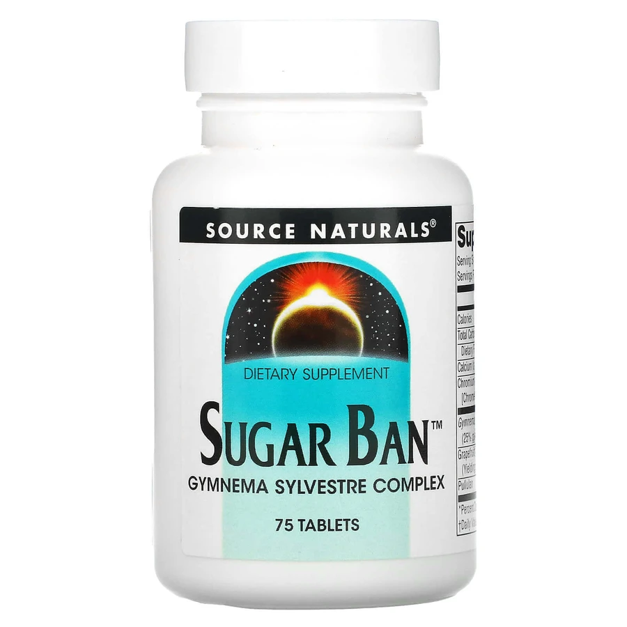 Засіб для зниження цукру в крові, Sugar Ban, Source Naturals, 75 таблеток: ціни та характеристики