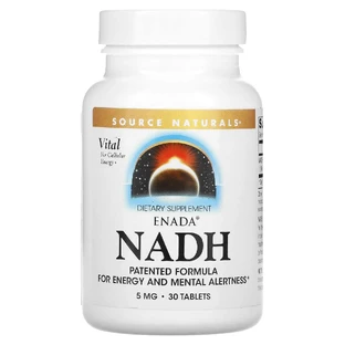 Никотинамидадениндинуклеотид, ENADA NADH, Source Naturals, 5.0 мг, 30 таблеток