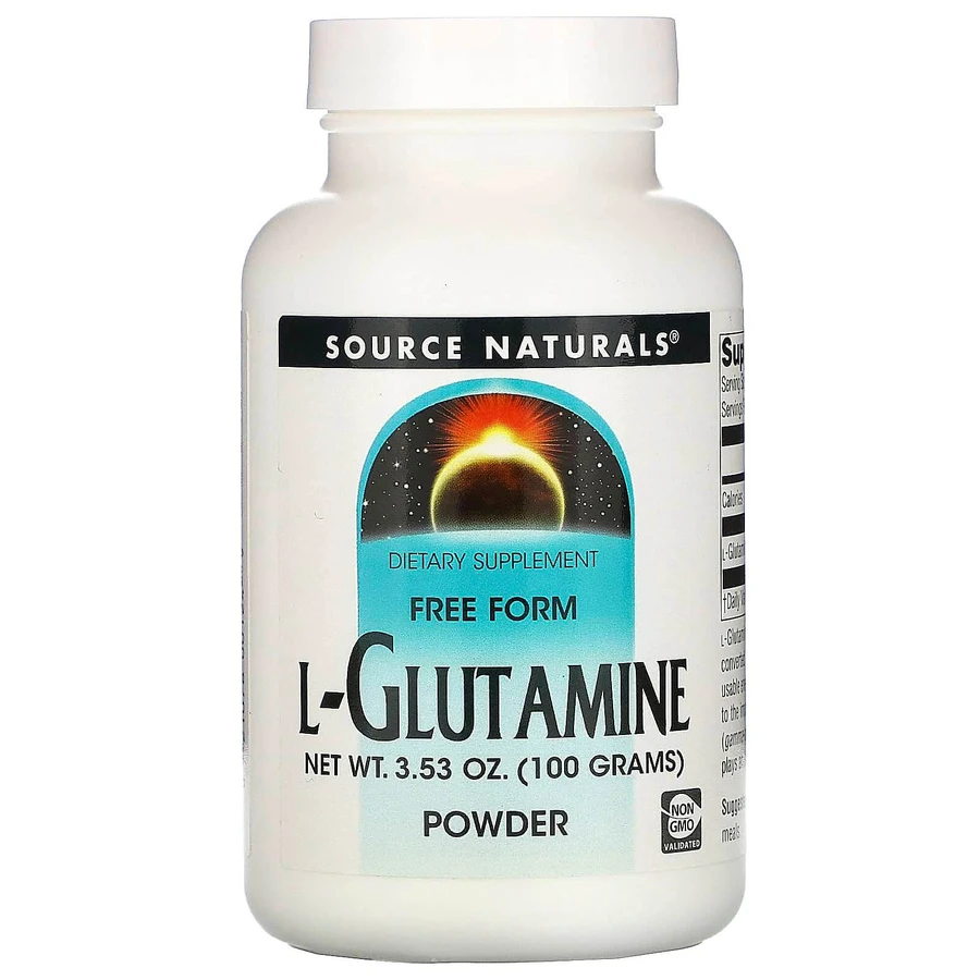 Глутамін, L-Glutamine, Source Naturals, порошок, 100 г: ціни та характеристики