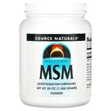 Метилсульфонілметан, MSM Powder, Source Naturals 1000 г