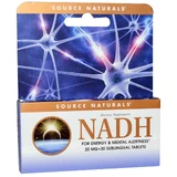 Нікотинамідаденіндинуклеотид, NADH, Source Naturals, 20 мг, 30 таблеток