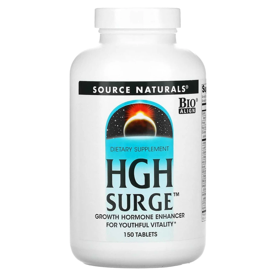 Гормон роста, HGH Surge, Source Naturals, 150 таблеток: цены и характеристики