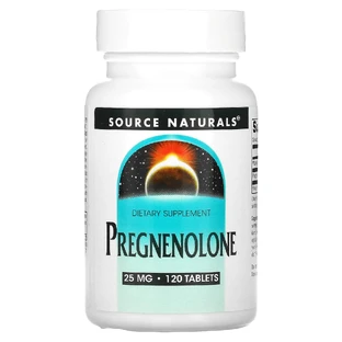 Прегненолон, Pregnenolone, Source Naturals, 25 мг, 120 таблеток