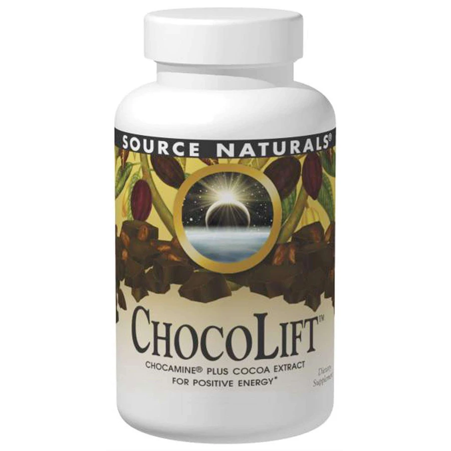 Экстракт шоколада, ChocoLift, Source Naturals, 500 мг, 60 капсул: цены и характеристики