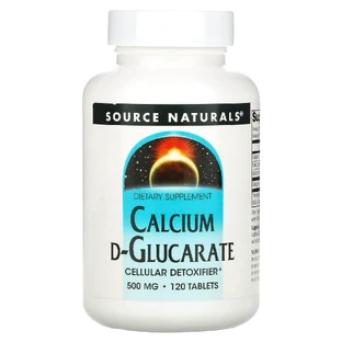 Кальцій Д-глюкарат, Calcium D-Glucarate, Source Naturals, 500 мг, 120 таблеток