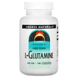 Глутамін, L-Glutamine, Source Naturals, 500 мг, 100 капсул
