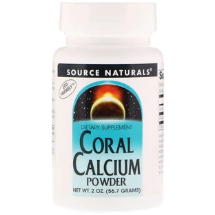 Коралловый кальций, Coral Calcium, Source Naturals, порошок, 56.7 г